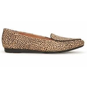 NWOT Me Too 6.5 Anissa Loafer Flat Pony Hair Cheetah Polka Dot Shoes 131436
